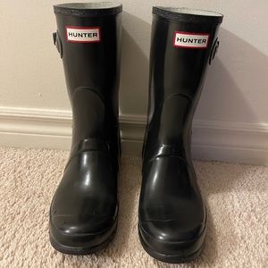 Women's Original Short Gloss Rain Boots - Black